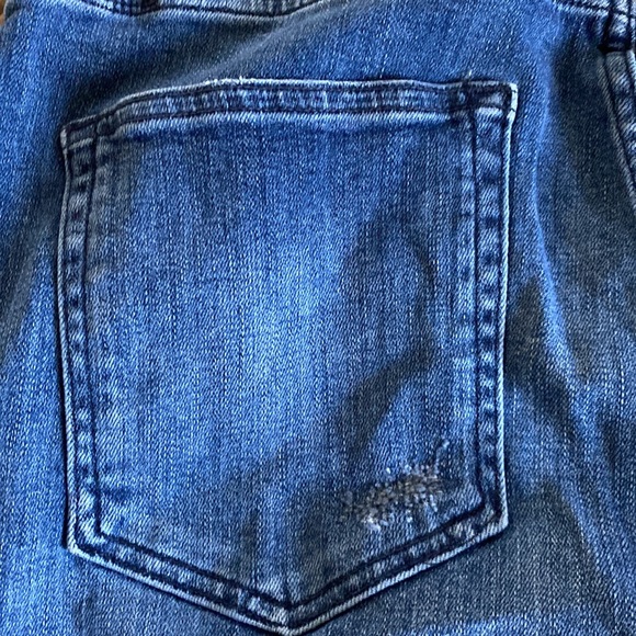 Zara Men’s 34X 25 button fly distressed jeans with bandanna accent - Picture 11 of 13